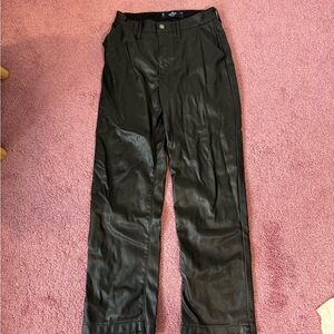 Hollister Black Leather Pants